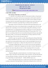 Đề thi giữa kì 1 Văn 6 - Đề số 15